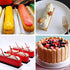Finger Biscuit Silicone Mould, 2Pack 8 Cavities Finger Shaped Molds, Granola Bars, Twinkie Cake Pan, Rectangular Strip