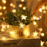 BYIZO 72 160 Crystal Globe & Star String Lights Plug in - FT LED Star Fairy String Lights with Remote Control Timer