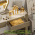 Bathroom Drawer Organizer Trays, 8 PCS Bamboo Stackable Drawer Bins for Kitchen Utensils and Makeup