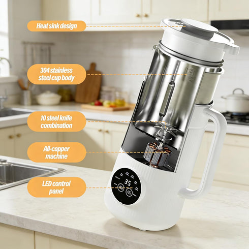 8-IN-1 35 oz 2H Countertop 10 12H IAGREEA Nut Milk Maker Machine, Soy Milk Maker, Oat, Soy, Plant Based and Dairy Free