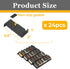 24PCS Famhap Spice Drawer Organizer, Interlocking Expandable Seasoning Rack Tray Insert for Kitchen Drawers, Spice Rack