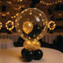 Lightsfever Warm White LED Balloons with Batteries - Clear Transparent for Helium or Air, Wedding Proposal, Birthday
