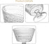 6 Pack Set, 9 oz ZOOFOX Glass Ice Cream Bowl Footed Fruit Parfait Cups, Embossed Design Glass Dessert Bowls for Sundae