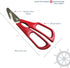 Nantucket Seafood Shears, Stainless Steel Crab and Lobster Scissors With Meat Scoop and Cracker Handle