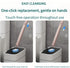 48 Disposable Toilet Brush with Refills,Toilet Cleaning Supplies,Toilet Wand Brush Starter Kit,Wall Mounted Toilet Bowl