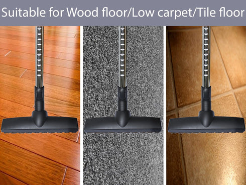 Miele Horse Hair Vacuum Brush Attachments with Wheels, 1-3/8 Inch for Carpet & Hard Floors
