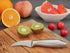 WELLSTAR 2.5 Inch Birds Beak Paring Knife, Sharp High Carbon Stainless Steel Curved Blade for Peeling