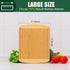 Kitchen,14.5x11.5" Homaxy Large Bamboo Cutting Boards for Wood L Cutting Board with Juice Groove, Wooden Butcher Block