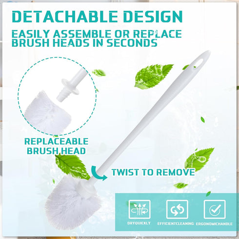 15 14.2 Inch Commercial Tioncy Pcs Toilet Brush Heavy Duty Toilet Bowl Cleaning Scrub Long Scrubber for Bathroom