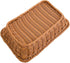 Yarlung 3 Pack Imitation Rattan Woven Bread Baskets, 11.8 Inch Poly Wicker for Food Serving and Display