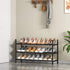 TZAMLI 3-Tier Closet, 17.2"-30" 9" 16.4" Inch Expandable Metal Shoe Rack for Stackable Shoe Organizer Adjustable Shoe