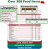Over 200 Foods Air Fryer Cheat Sheet Magnets - Cooking Guide Booklet, Magnetic Cookbook Set (Air Fryer Accessories)