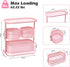 KINGRACK 3 Tier Bathroom Organizer Countertop, Multi-Purpose Makeup Organizer, Rotating Desktop Skincare Tray, Pink
