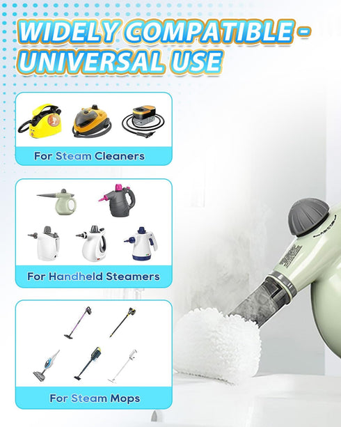 12 Pack KEEPOW Universal Microfiber Cloths for Handheld Steam Cleaner Attachments Compatible with Bissell Steam Shot