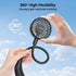 AMACOOL Neck Fan - Battery Operated Neckband Fan, Hands-Free Wearable Personal Fan for Hot Flashes, Travel (Black)