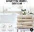 6-Piece 100% Set, Spirit Linen home Cotton Spa Collection - Towels for Bathroom, Spa and Hotels, Oversized Luxury Bath