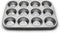 Fox Run Muffin and Cupcake Pan, 12 Standard Cup, Stainless Steel