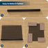 4'6' Area Mat for Hard Floors, Semi-Clear Black Vinyl Floor Protector for Under Dining Table, Waterproof Non-Slip
