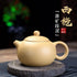 Clay Teapot 6.8oz/200ml, Handmade Chinese Yixing Zisha Purple Sand Small Xishi Tea Pot for Kungfu Tea