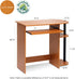 Furinno Simplistic Easy Assembly Computer Desk with Keyboard Tray, Light Cherry/Black