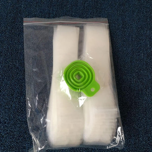 NM 200 Pack Summer 4 1 Ice Popsicle Molds Bags - Zip-Top Disposable DIY Ice Pop Mold Bags - Ice Pop Pouch with Ice Pop