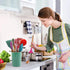 Kitchen Utensils Set of 12, Silicone Cooking Utensils with Non-Slip Wooden Handle, Heat Resistant Cookware Set