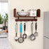 Selling at a Loss Promotion,Wooden Shelf with Hooks - Multipurpose Organizer for Kitchen, Books, Kitchen Shelf - Wall