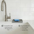 Countertop Effilogic Silicone Sponge Holder Soap Dish for Shower - Self-Draining Kitchen Sink Organizer, Protector