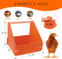 Touri 6 Pack Chicken Nesting Boxes for Laying Eggs for Hens Ducks and Poultry, Orange