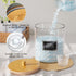 HomePekite 2 Pack Glass Laundry Pods Container, Clear Laundry Room Organization Containers with Lids & Labels, Powder