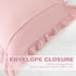26x26 Inches, Set 2, KKJIAF Ruffle Pillow Cases Light Pink Square Ruffled Pillow Covers of Microfiber Wrinkle Resistant