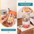 6 Pack 16 OZ Overnight Oats Containers with Lids and Spoons, Glass Mason Jars with Removable Separate Compartments