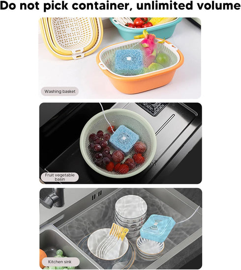 USB Powered Portable Dishwasher, Mini Ultrasonic Efficient Cleaning for Travel & Kitchen Tableware, Blue