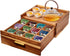 NANXITU Acacia Wood Tea Holder Organizer,Tea Box Organizer Storage Box,Tea Caddy for Tea