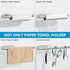 Paper Towel Holder Under Cabinet - Self Adhesive Paper Towel Roll Holder Wall Mount, Gewtur Stainless Steel Paper Towel