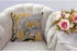 HGOD DESIGNS Throw Pillow Cover, Black Gold Silver Marble Ink Abstract Painting, 18x18 Inches