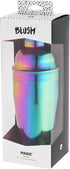 Blush Mirage Rainbow Cocktail Shaker, Stainless Steel, 20 oz, for Cold Brew Cocktails, Home Bar Cart, Gifts for Women