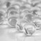 CYS EXCEL X-Large 1" Clear Glass Marble Gemstone Vase Fillers, Decorative Mosaic Gem Pebbles, Aquarium Rocks (1 LB)