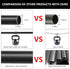 Drapery Window Curtain Rods, 1 Inch Adjustable Heavy Duty Curtain Rod with Brackets, 66 to 120 Inch, Black