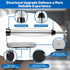 HUAFA Magnetic Paper Towel Holder for Fridge, One Hand Paper Towel Holder with Damping Effect Toilet Paper Roll Holder