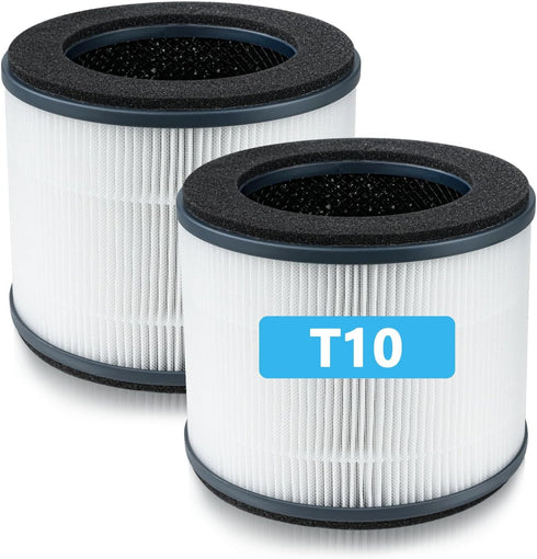BBT BAMBOOST AP-T10FL Replacement Filter for Homedics AP-T10-BK and AP-T10-WT, H13 True HEPA & Activated Carbon, 2 Pack