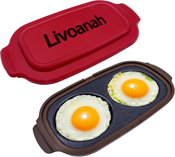 Microwave Egg Cooker for 2 Eggs - Microwave Egg Poacher & Fryer