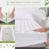 21" GRT Queen Mattress Protector Waterproof, Rayon from Bamboo, Cooling Quilted Fitted Mattress Pad, Noiseless