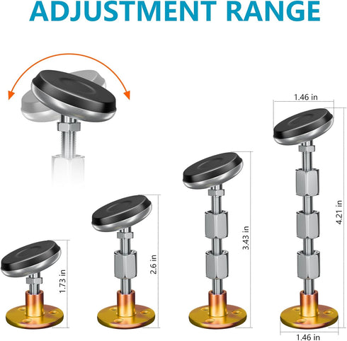 platibo 4PCS (28-110mm) Rotatable Adjustable Threaded Bed Frame Anti-Shake Tool, Headboard Stoppers, Bedside Anti Shake