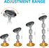 platibo 4PCS (28-110mm) Rotatable Adjustable Threaded Bed Frame Anti-Shake Tool, Headboard Stoppers, Bedside Anti Shake