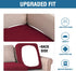 H.VERSAILTEX High Stretch Individual Seat Cushion Covers, Sofa Slipcovers Featuring Jacquard Textured Twill Fabric (2