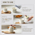 Butter Crock Bell with Lid, Ceramic French Butter Dish for Countertop, Soft Butter Container Holder with Water Seal