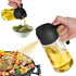 16oz Olive Oil Dispenser Bottle, 2 in 1 Sprayer for Kitchen, Cooking, Salad, and Barbecue