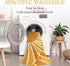 4Ft Lahome Boho Round Rugs - Washable Non-Slip Small Round Area Rug Throw Soft Sofa Kids Nursery Room Rug Rainbow Sun