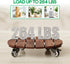 2pack 264 Lbs 12 Inch 360 Wood Plant Caddy With Wheels Heavy Duty Red Brown, Capacity, Acacia Hardwood Plant Roller